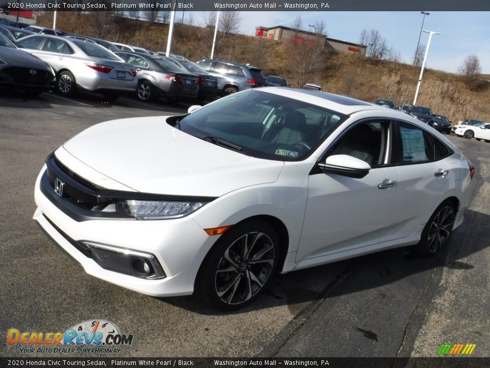 2020 Honda Civic Touring Sedan Platinum White Pearl / Black Photo #6