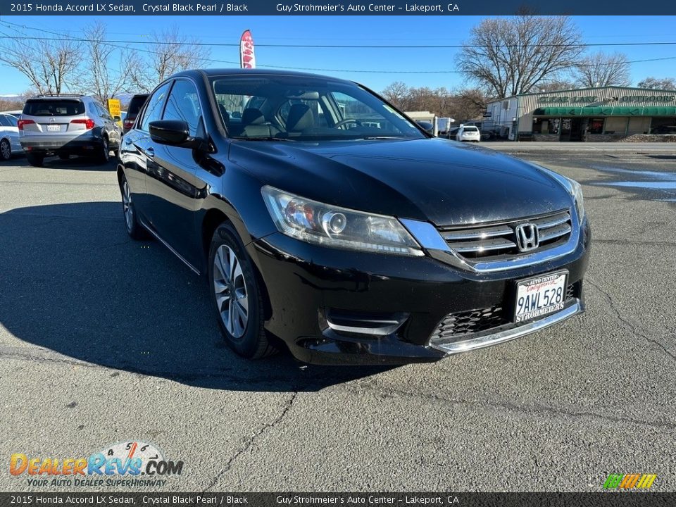 2015 Honda Accord LX Sedan Crystal Black Pearl / Black Photo #1