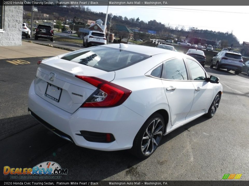 2020 Honda Civic Touring Sedan Platinum White Pearl / Black Photo #10