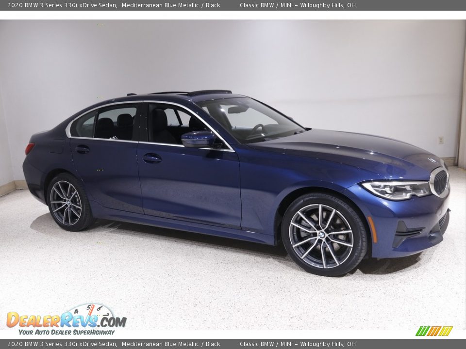 2020 BMW 3 Series 330i xDrive Sedan Mediterranean Blue Metallic / Black Photo #1