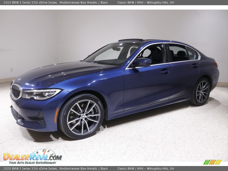 2020 BMW 3 Series 330i xDrive Sedan Mediterranean Blue Metallic / Black Photo #3