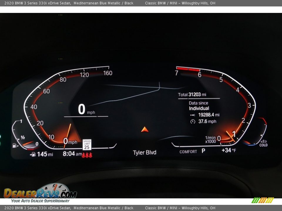 2020 BMW 3 Series 330i xDrive Sedan Mediterranean Blue Metallic / Black Photo #8