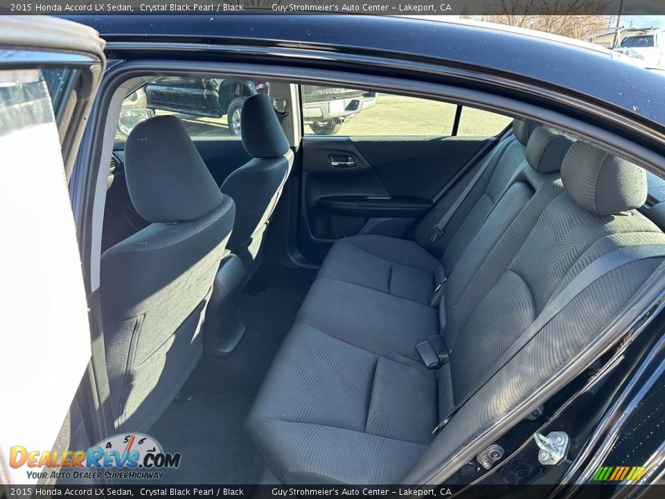 2015 Honda Accord LX Sedan Crystal Black Pearl / Black Photo #12