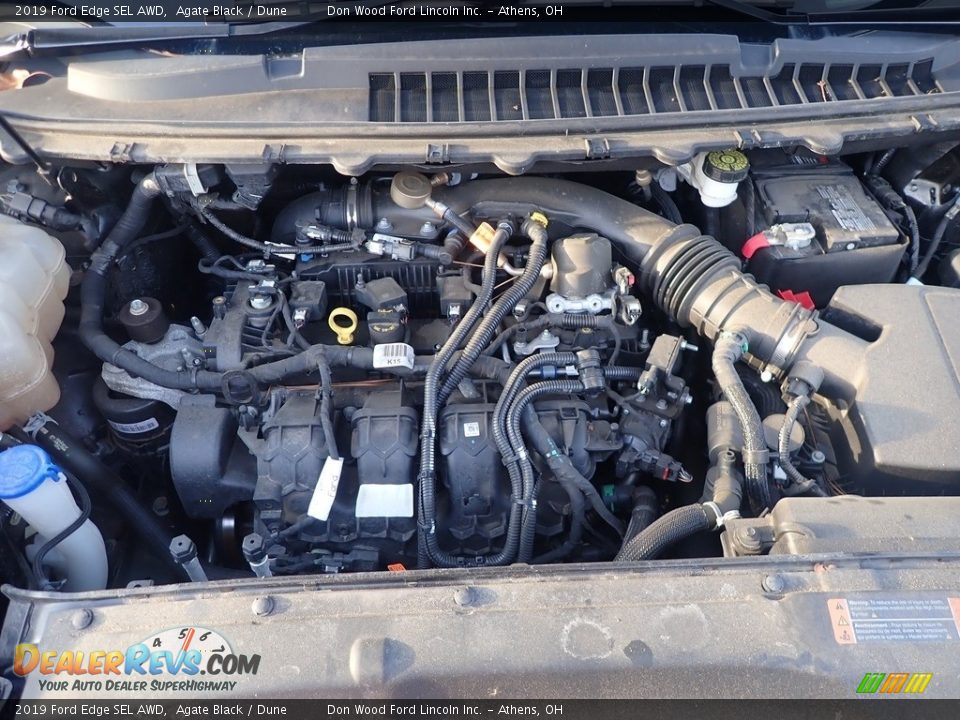 2019 Ford Edge SEL AWD Agate Black / Dune Photo #5