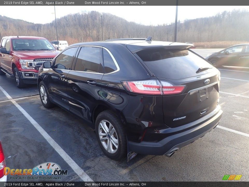 2019 Ford Edge SEL AWD Agate Black / Dune Photo #8