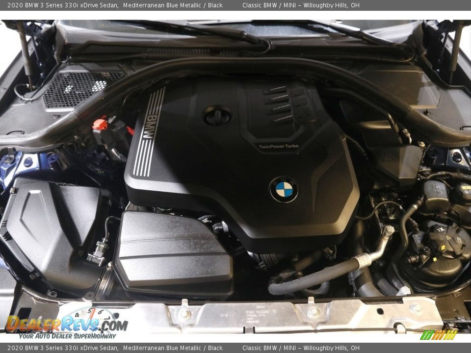 2020 BMW 3 Series 330i xDrive Sedan Mediterranean Blue Metallic / Black Photo #24