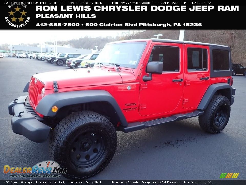 2017 Jeep Wrangler Unlimited Sport 4x4 Firecracker Red / Black Photo #1