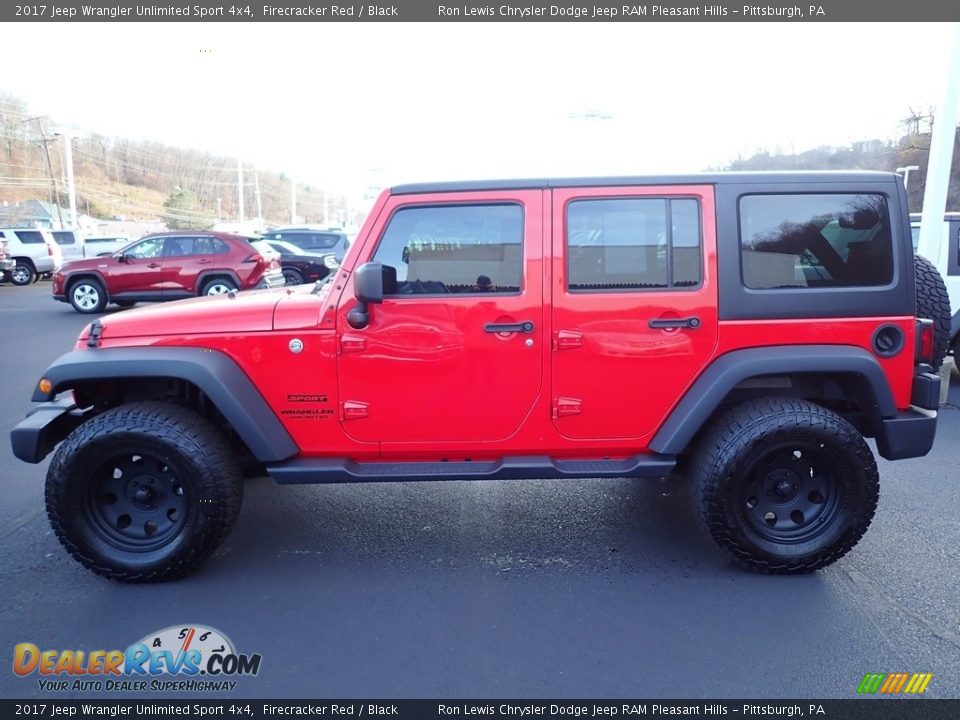 2017 Jeep Wrangler Unlimited Sport 4x4 Firecracker Red / Black Photo #2