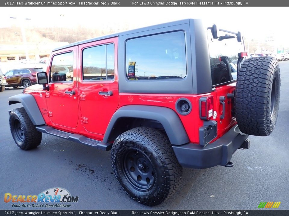 2017 Jeep Wrangler Unlimited Sport 4x4 Firecracker Red / Black Photo #3