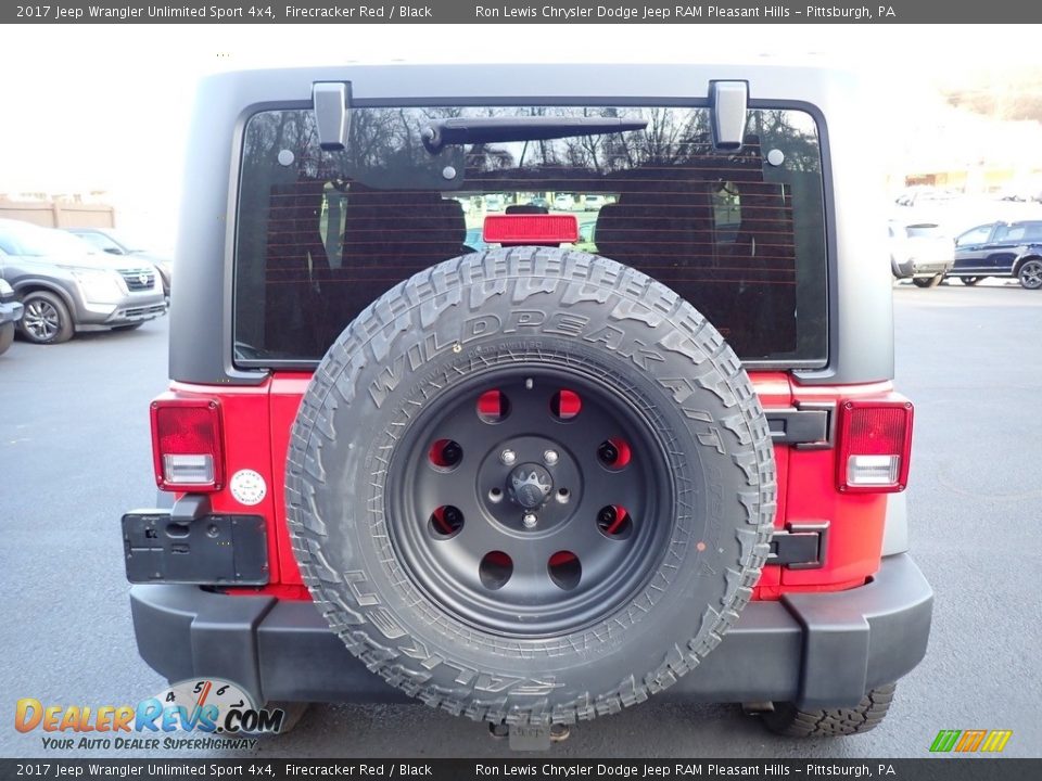 2017 Jeep Wrangler Unlimited Sport 4x4 Firecracker Red / Black Photo #4