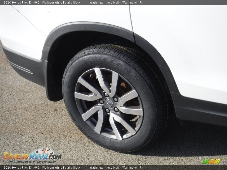 2020 Honda Pilot EX AWD Platinum White Pearl / Black Photo #3