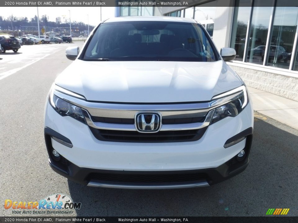 2020 Honda Pilot EX AWD Platinum White Pearl / Black Photo #4