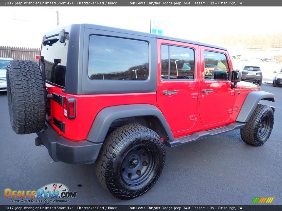 2017 Jeep Wrangler Unlimited Sport 4x4 Firecracker Red / Black Photo #6