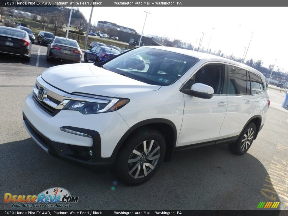 2020 Honda Pilot EX AWD Platinum White Pearl / Black Photo #5