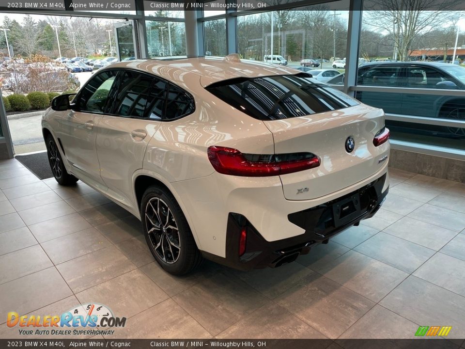 2023 BMW X4 M40i Alpine White / Cognac Photo #2