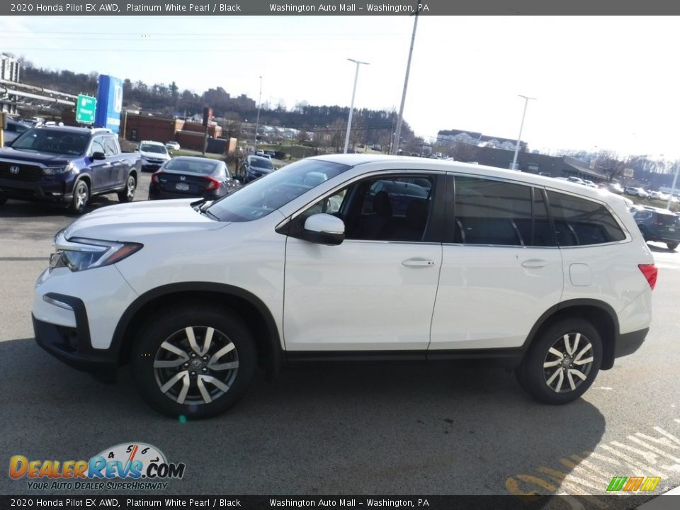 2020 Honda Pilot EX AWD Platinum White Pearl / Black Photo #6