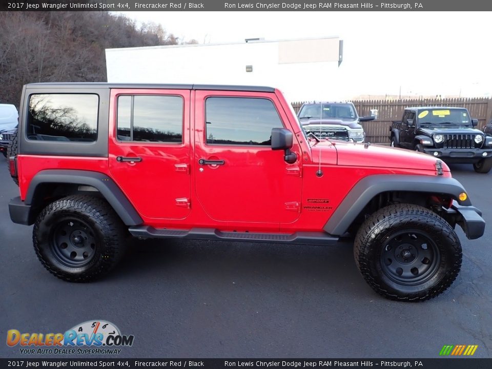 2017 Jeep Wrangler Unlimited Sport 4x4 Firecracker Red / Black Photo #7