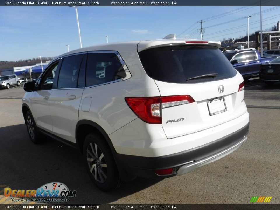 2020 Honda Pilot EX AWD Platinum White Pearl / Black Photo #7