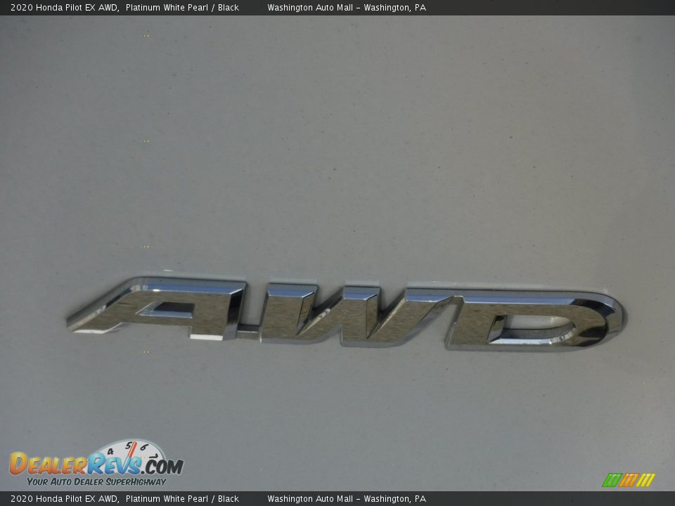 2020 Honda Pilot EX AWD Platinum White Pearl / Black Photo #9