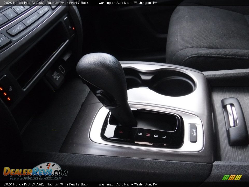 2020 Honda Pilot EX AWD Platinum White Pearl / Black Photo #16