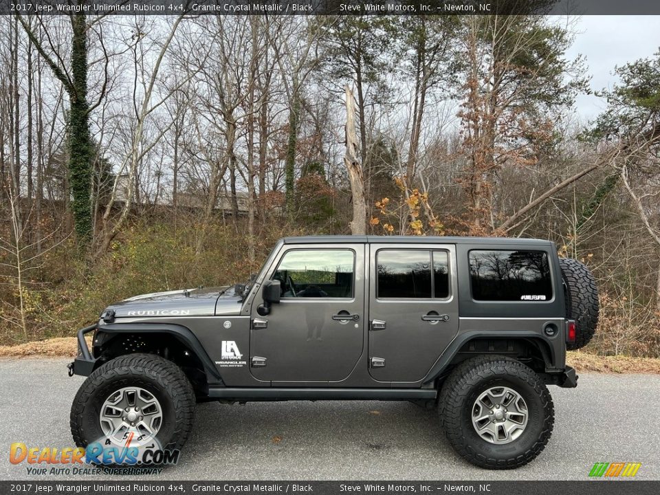 2017 Jeep Wrangler Unlimited Rubicon 4x4 Granite Crystal Metallic / Black Photo #1