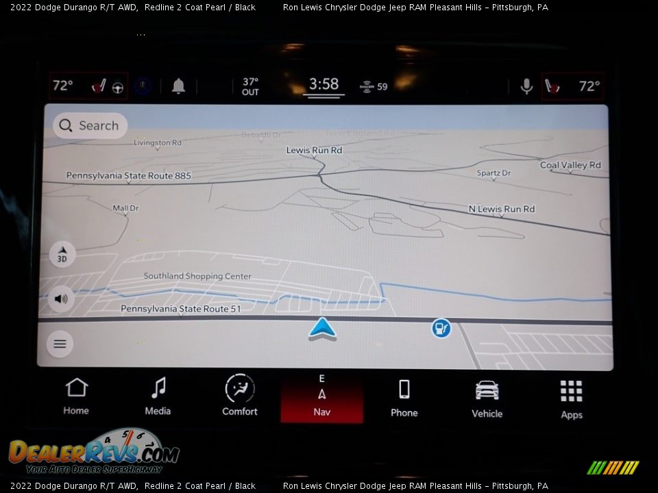 Navigation of 2022 Dodge Durango R/T AWD Photo #18