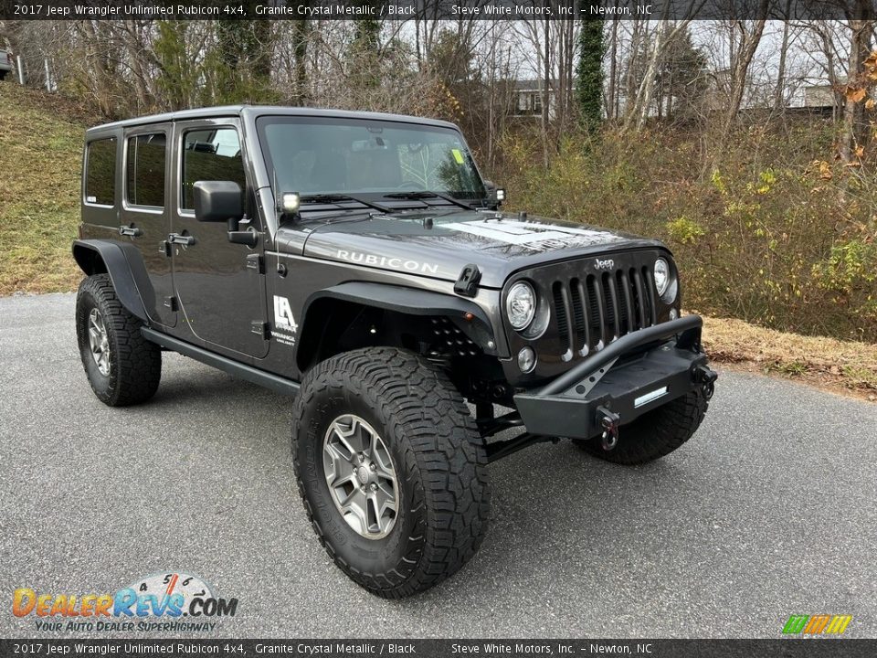 2017 Jeep Wrangler Unlimited Rubicon 4x4 Granite Crystal Metallic / Black Photo #5