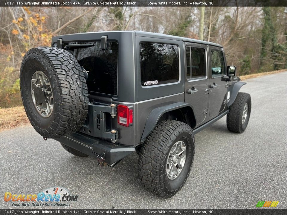 2017 Jeep Wrangler Unlimited Rubicon 4x4 Granite Crystal Metallic / Black Photo #7