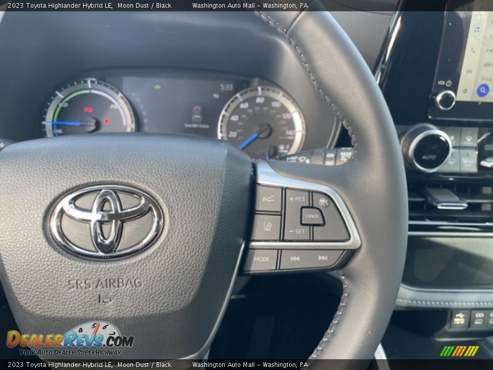 2023 Toyota Highlander Hybrid LE Moon Dust / Black Photo #17