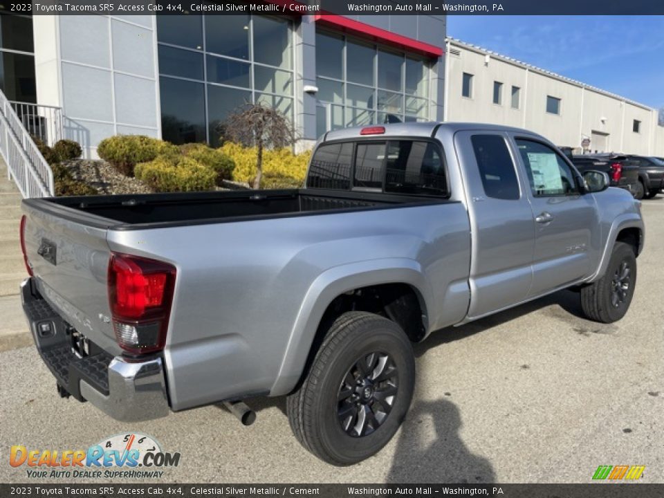 2023 Toyota Tacoma SR5 Access Cab 4x4 Celestial Silver Metallic / Cement Photo #9