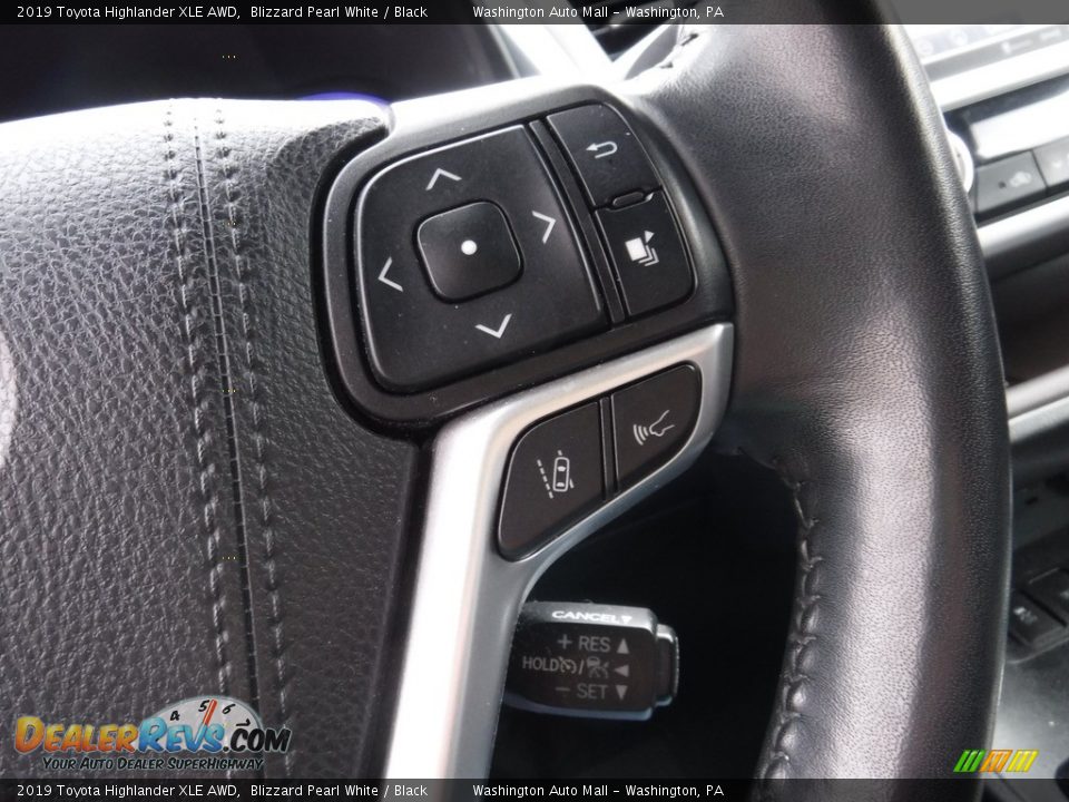 2019 Toyota Highlander XLE AWD Blizzard Pearl White / Black Photo #5