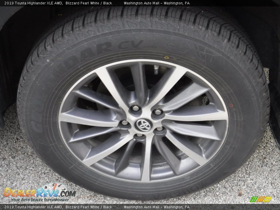 2019 Toyota Highlander XLE AWD Blizzard Pearl White / Black Photo #12
