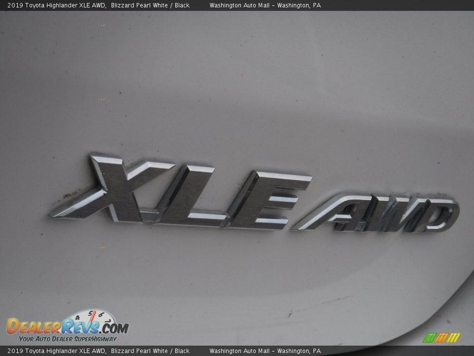2019 Toyota Highlander XLE AWD Blizzard Pearl White / Black Photo #15