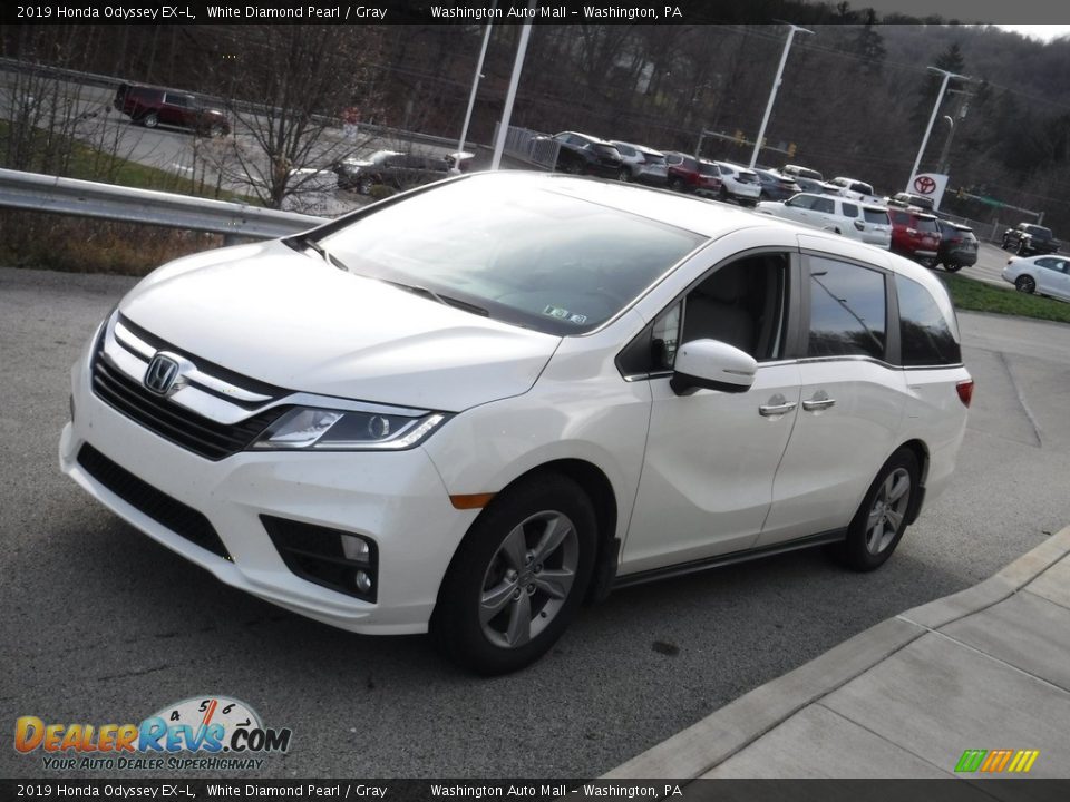 2019 Honda Odyssey EX-L White Diamond Pearl / Gray Photo #12