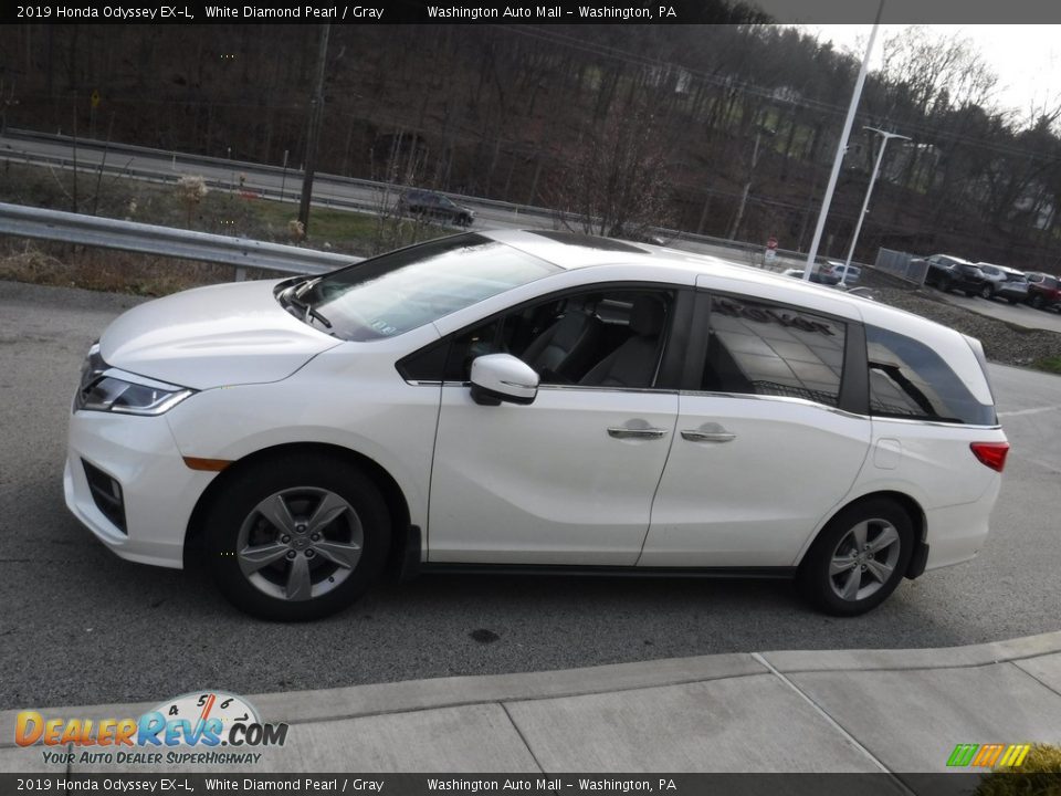 2019 Honda Odyssey EX-L White Diamond Pearl / Gray Photo #13