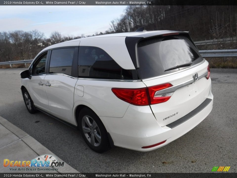 2019 Honda Odyssey EX-L White Diamond Pearl / Gray Photo #14