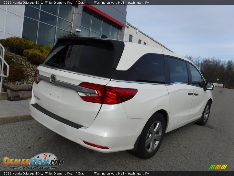 2019 Honda Odyssey EX-L White Diamond Pearl / Gray Photo #16