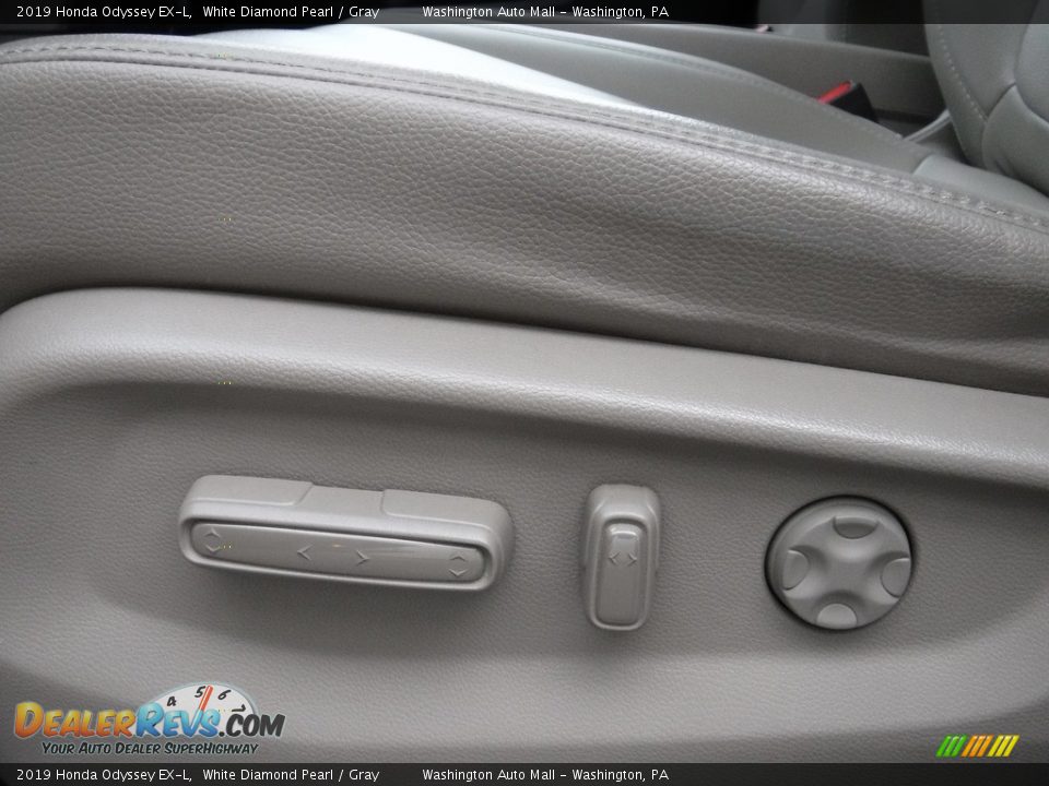 2019 Honda Odyssey EX-L White Diamond Pearl / Gray Photo #21