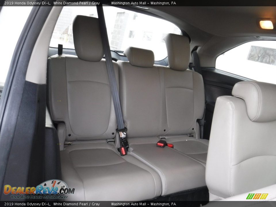 2019 Honda Odyssey EX-L White Diamond Pearl / Gray Photo #28