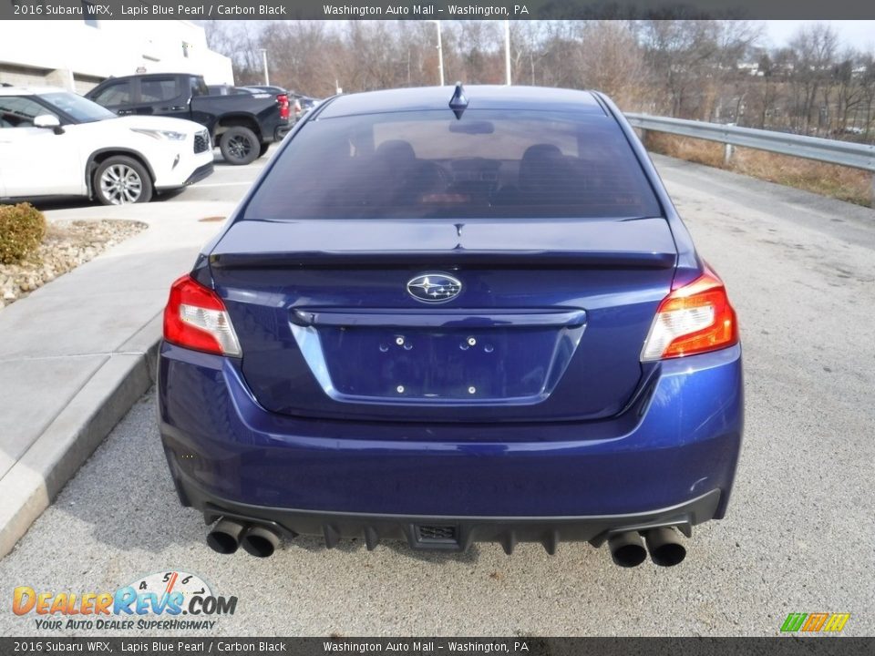 2016 Subaru WRX Lapis Blue Pearl / Carbon Black Photo #8