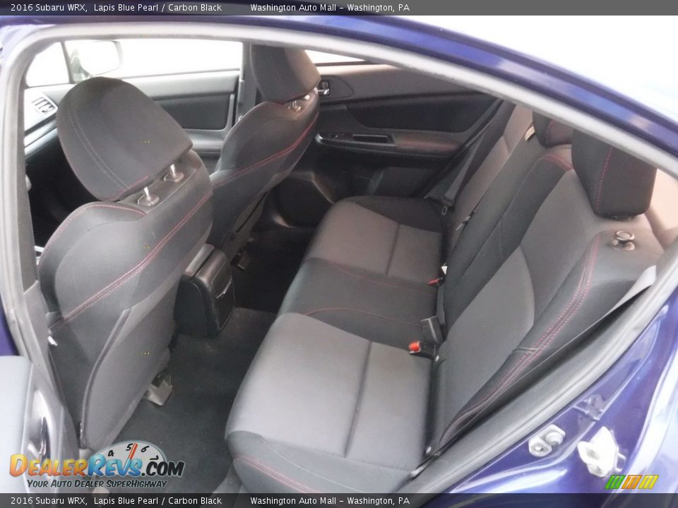 Rear Seat of 2016 Subaru WRX  Photo #26