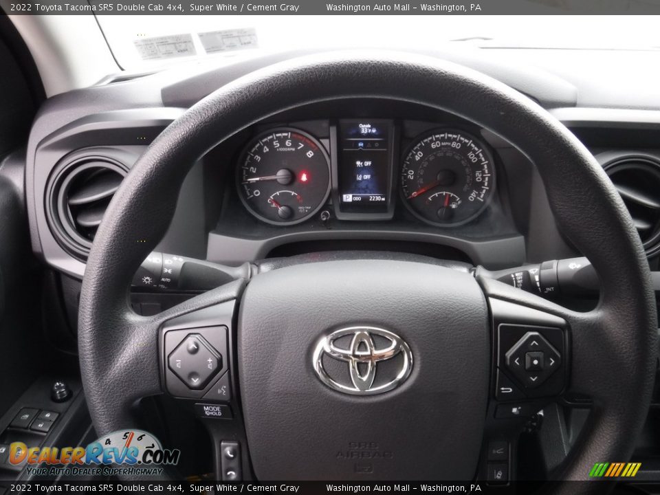 2022 Toyota Tacoma SR5 Double Cab 4x4 Steering Wheel Photo #25