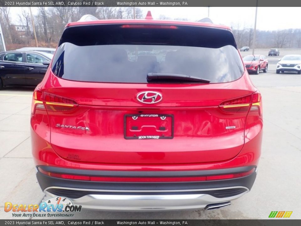 2023 Hyundai Santa Fe SEL AWD Calypso Red / Black Photo #3