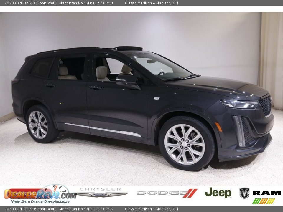 2020 Cadillac XT6 Sport AWD Manhattan Noir Metallic / Cirrus Photo #1