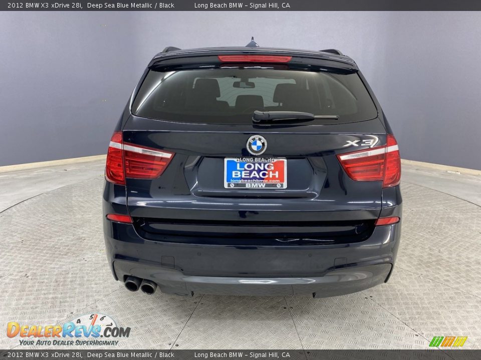 2012 BMW X3 xDrive 28i Deep Sea Blue Metallic / Black Photo #4