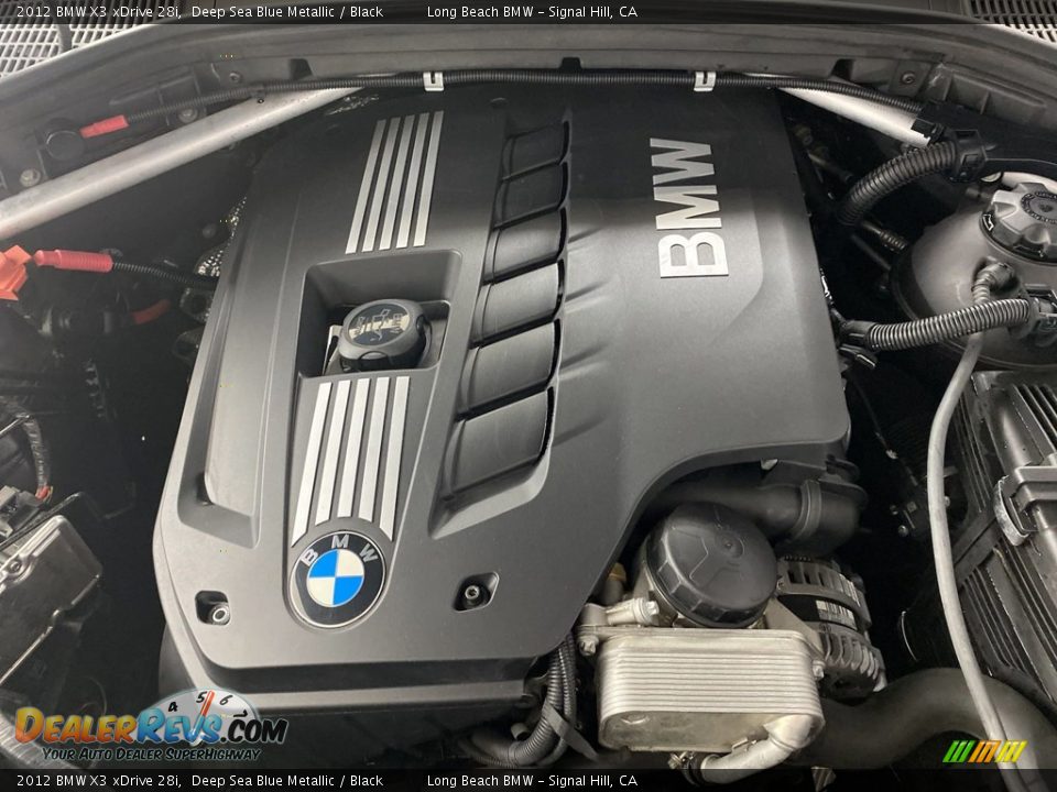2012 BMW X3 xDrive 28i Deep Sea Blue Metallic / Black Photo #11