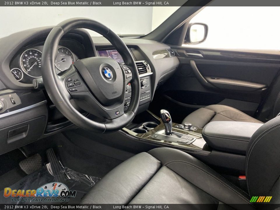 2012 BMW X3 xDrive 28i Deep Sea Blue Metallic / Black Photo #15