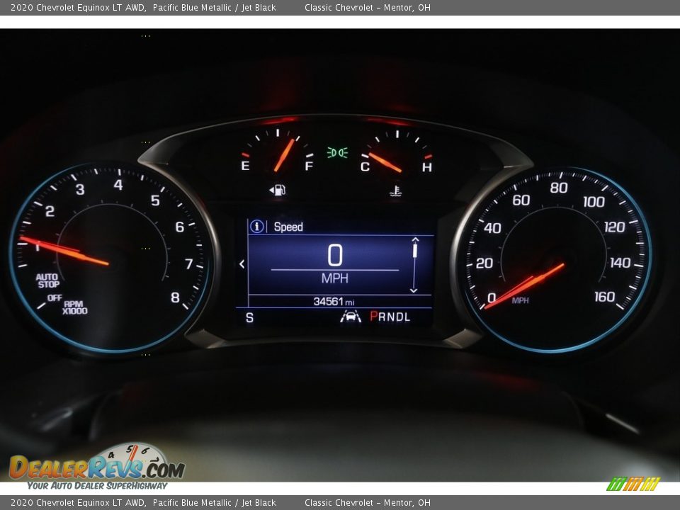 2020 Chevrolet Equinox LT AWD Pacific Blue Metallic / Jet Black Photo #8