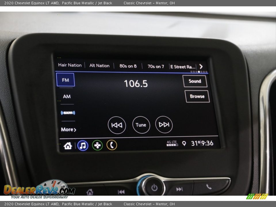 2020 Chevrolet Equinox LT AWD Pacific Blue Metallic / Jet Black Photo #10