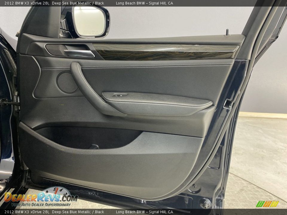 2012 BMW X3 xDrive 28i Deep Sea Blue Metallic / Black Photo #31